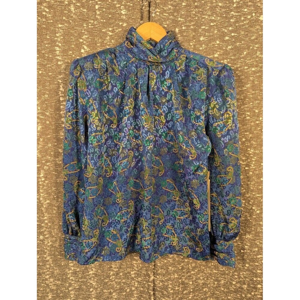 Vintage NWT Jordan Paisley Long Sleeve Blouse Women's 7/8‎